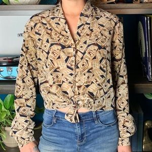 Vintage Pendleton Sophisticates button front top